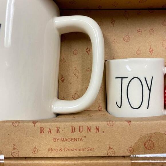 Rae Dunn Christmas Joy Mug & Mini Mug Ornament Set - Picture 4 of 4